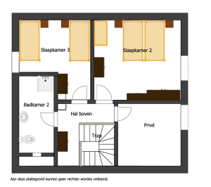 Plattegrond eerste verdieping